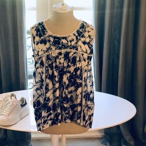 Woman’s Rebecca Minkoff Blue Sleeveless Top: Small